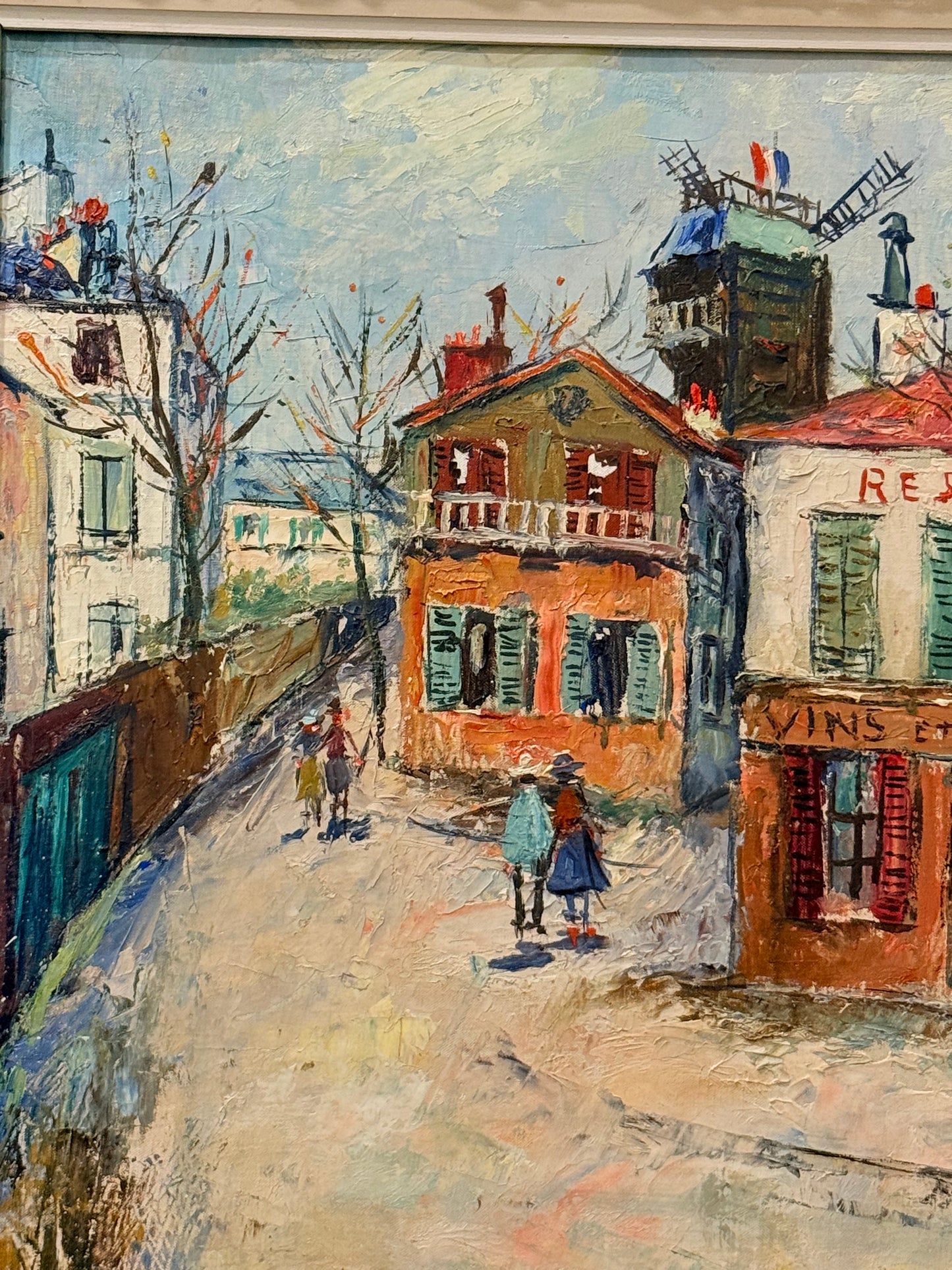 Montmatre Oil Painting, In the Manner of Maurice Utrillo