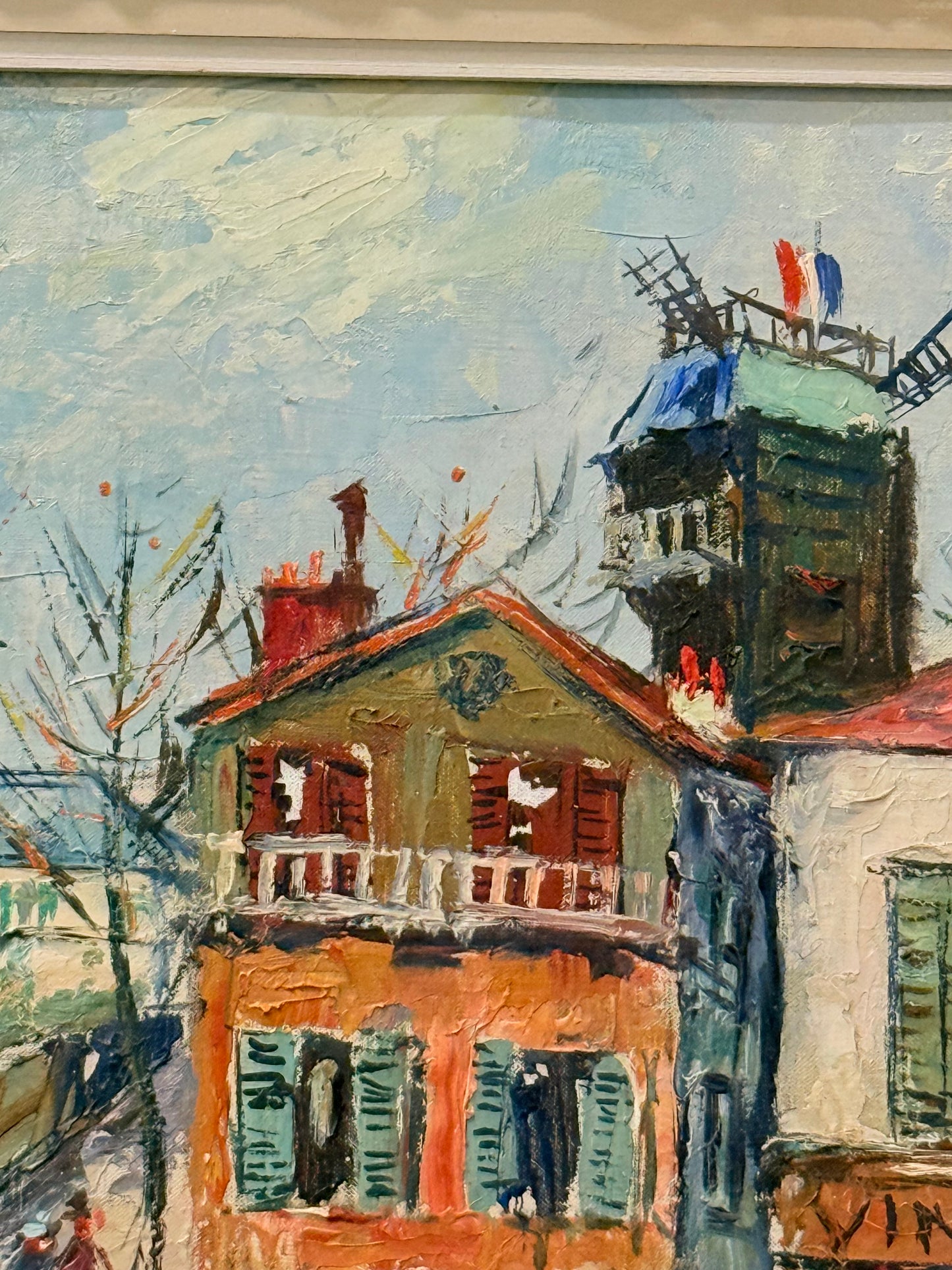 Montmatre Oil Painting, In the Manner of Maurice Utrillo