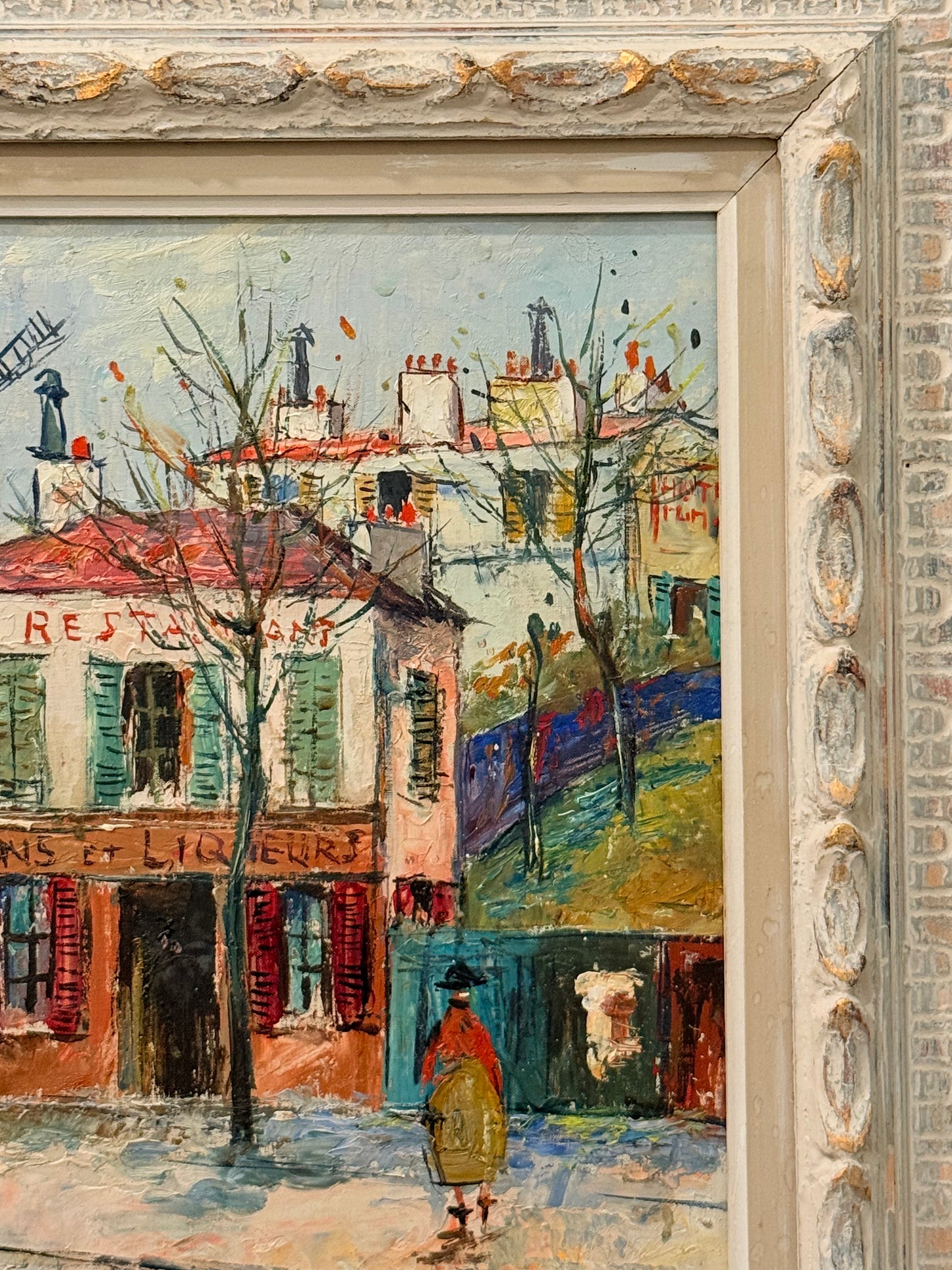 Montmatre Oil Painting, In the Manner of Maurice Utrillo